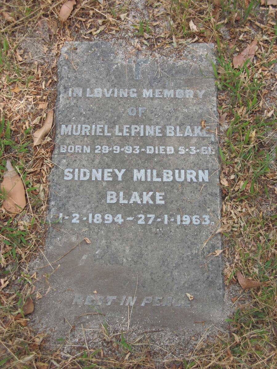 BLAKE Sidney Milburn 1894-1963 &amp; Muriel Lepine 1893-1961