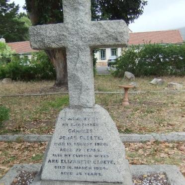 CLOETE Charles Jonas -1920 :: CLOETE Ann Elizabeth -1924 :: CLOETE Mabel -1926