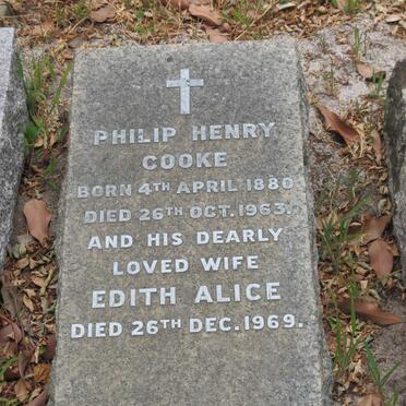 COOKE Henry Philip 1880-1963 &amp; Edith Alice -1969