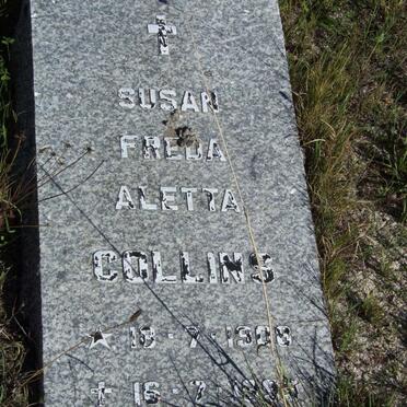 COLLINS Susan Freda Aletta 1908-1999