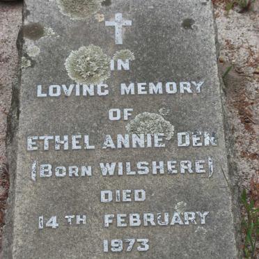 DEN Ethel Annie nee WILSHERE  -1973