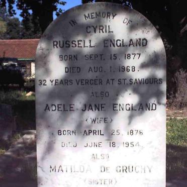 ENGLAND Cyril Russell 1877-1968 &amp; Adele Jane 1876-1954 :: DE GRUCHY Matilda 1875-1951