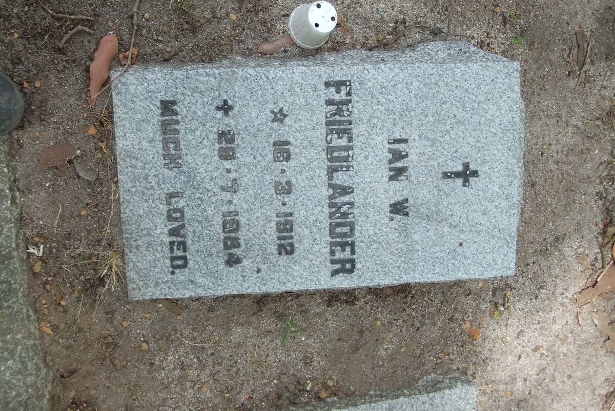 FRIEDLANDER Ian W. 1912-1984