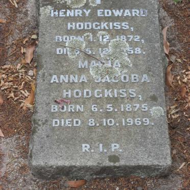 HODGKISS Henry Edward 1872-1958 :: HODGKISS Maria Anna Jacoba 1875-1969