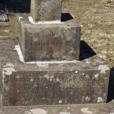 HAWTHORN Annie Isabella -1905