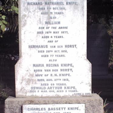 KNIPE Richard Nathaniel 1839 - 1910 &amp; Maria Regina VAN DER HORST 1843 - 1912 _02
