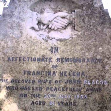 REAGON Francina Helena 1847-1908