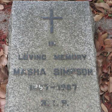 SIMPSON Masha 1897-1987