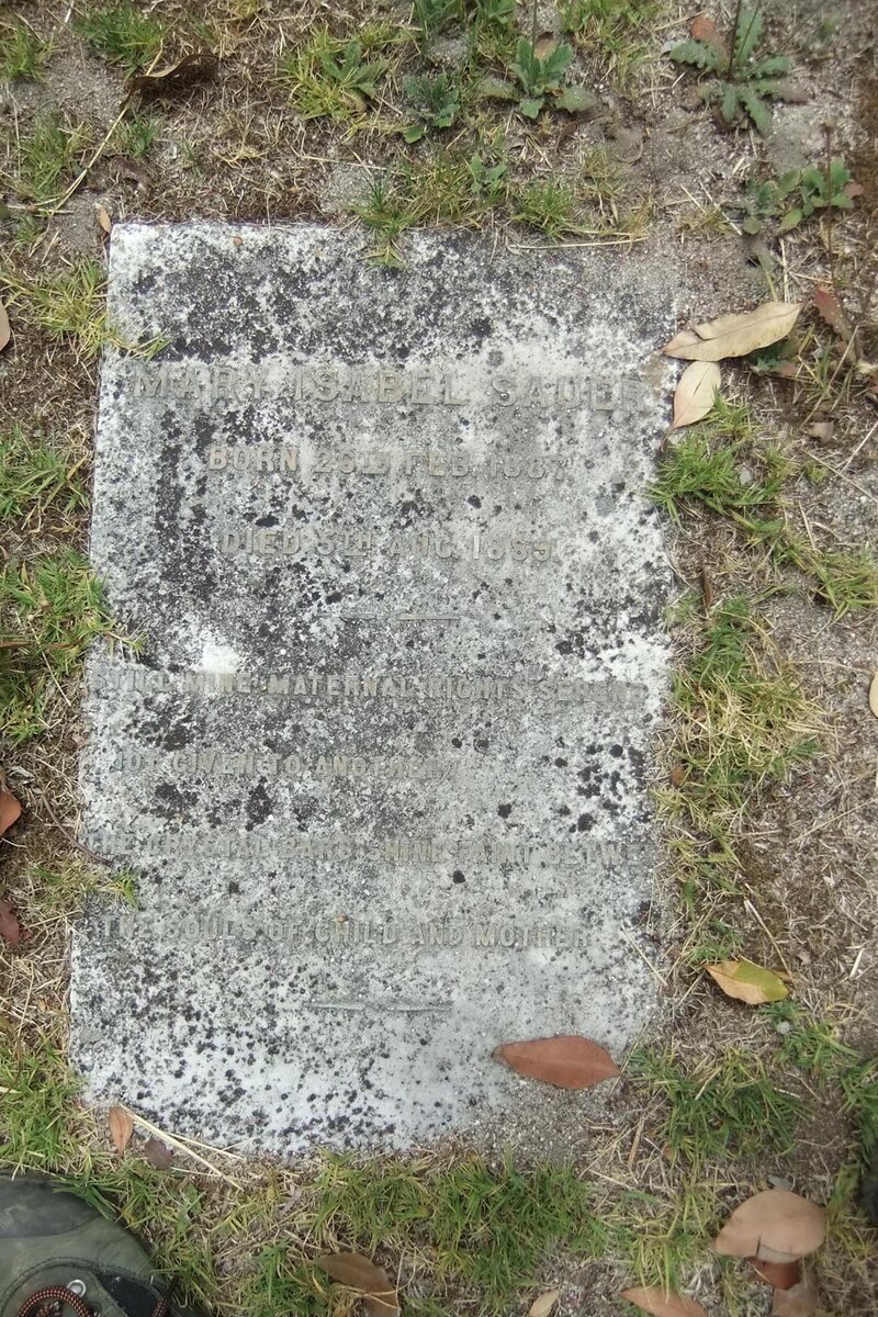 SAUER Mary Isabel 1887-1889