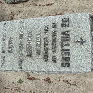 VILLIERS Vincent, de 1918-1975 &amp; Jean 1919-2000