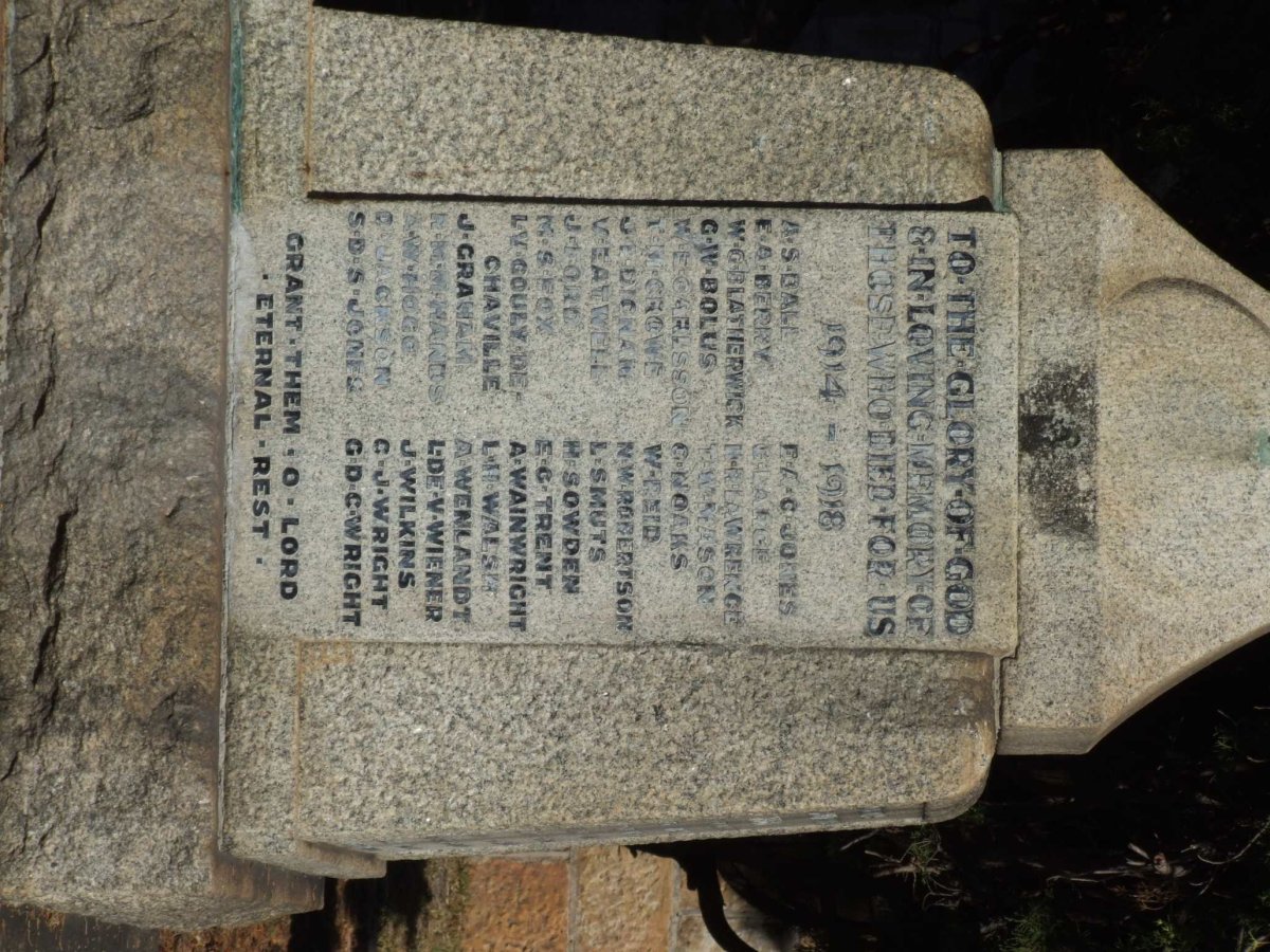 World War Memorial 1914-1918