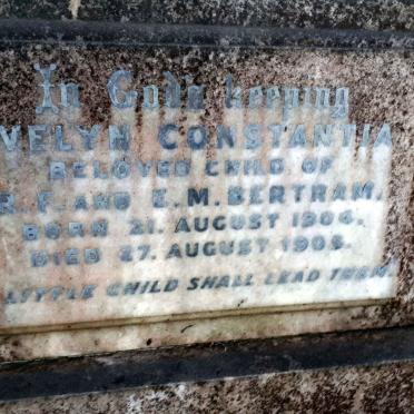 BERTRAM Evelyn Constantia 1904-1905