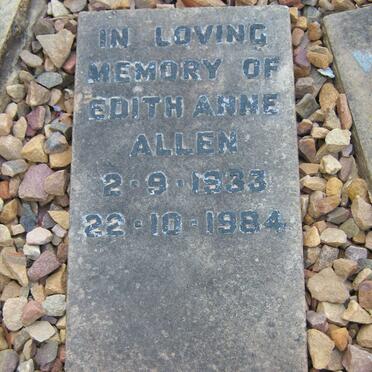 ALLEN Edith Anne 1933-1984