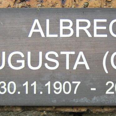 ALBRECHT Augusta nee CLOETE 1907-1994