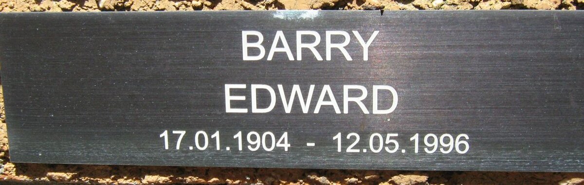 BARRY Edward 1904-1996