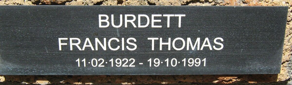 BURDETT Francis Thomas 1922-1991