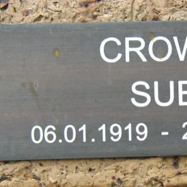 CROWE Sue 1919-1992