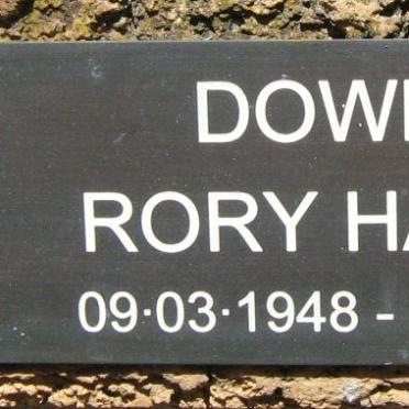DOWNEY Rory Harold 1948-2001