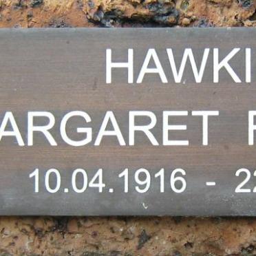 HAWKINS Margaret Frances 1916-1997
