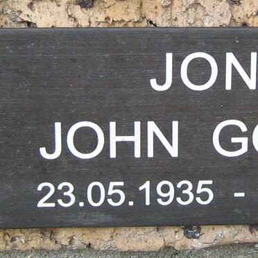 JONES John Gordon 1935-2008