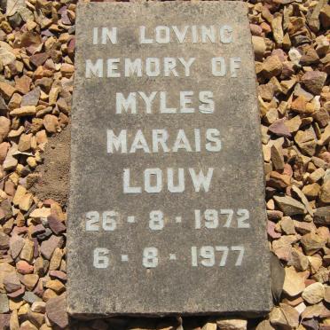 LOUW Myles Marais 1972-1977