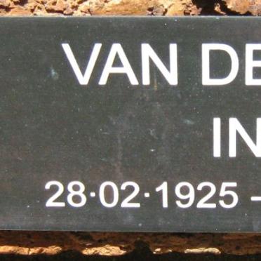 LEY Ina, van der 1925-1978
