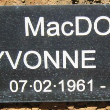 MacDONALD Yvonne Daphne 1961-1991
