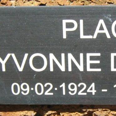 PLACE Yvonne Denyse 1924-2003