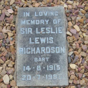 RICHARDSON Leslie Lewis 1915-1985