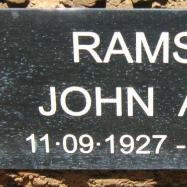 RAMSDEN John Aston 1927-2003