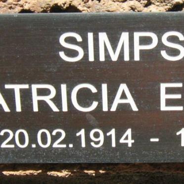 SIMPSON Patricia Eleanor 1914-2005