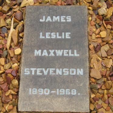 STEVENSON James Leslie Maxwell 1890-1968