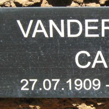 VANDERPLANK Cara 1909-1998