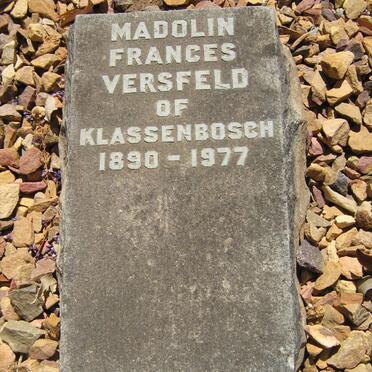VERSFELD Madolin Frances 1890-1977