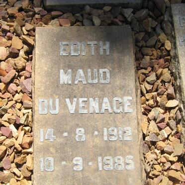 VENAGE Edith Maud, du 1912-1985