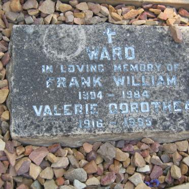 WARD Frank William 1904-1984 &amp; Valerie Dorothea 1916-1995