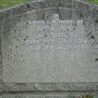 JOHN Dora nee SKEELES 1896-1953