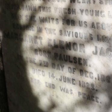 JACOBS Margaret Elenor 1889-1923