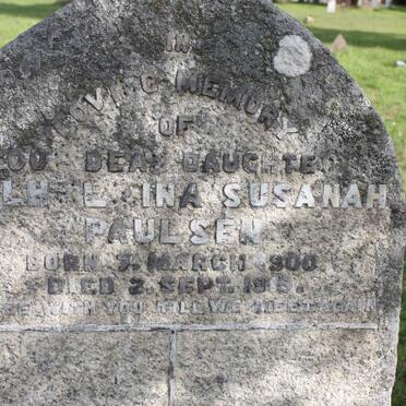PAULSEN Wilhelmina Susanah 1900-1918