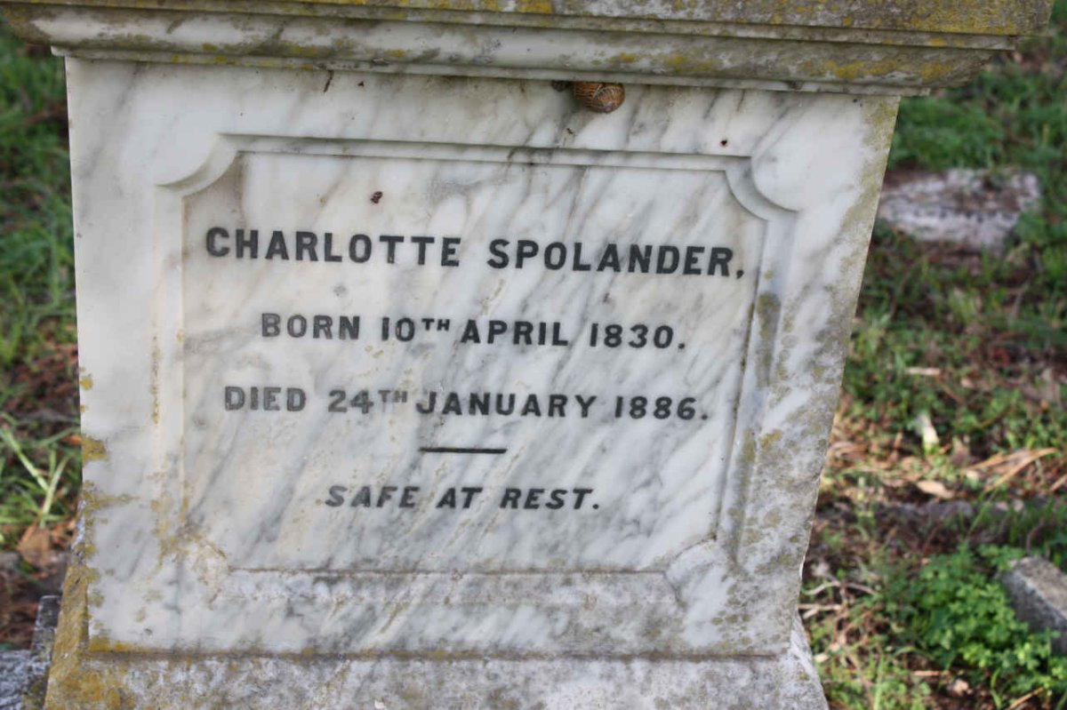 SPOLANDER Charlotte 1830-1886