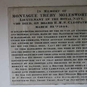MOLESWORTH Montague Treby -1844