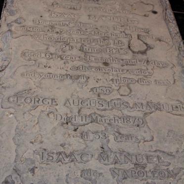 MANUEL Isaac -1845 :: MANUEL George Augustus -1879