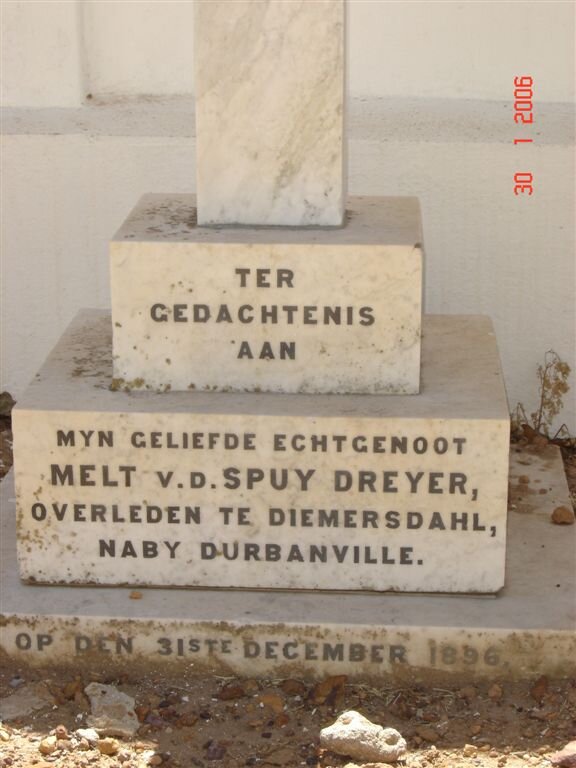 DREYER Melt v.d. Spuy -1896