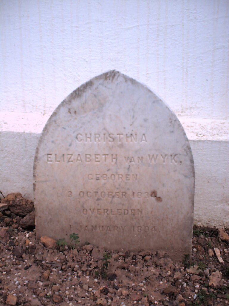 WYK Christina Elizabeth, van 1834-1894