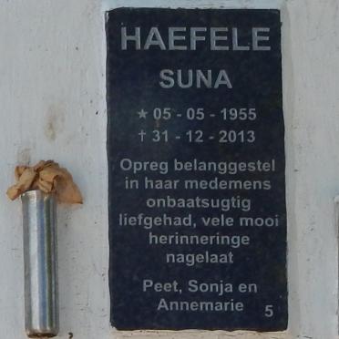 HAEFELE Suna 1955-2013