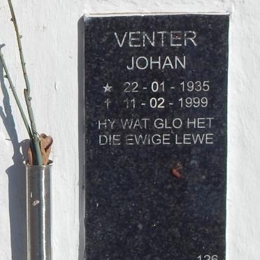 VENTER Johan 1935-1999