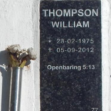 THOMPSON William 1975-2012