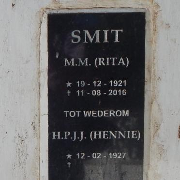 SMIT H.P.J.J. 1927-  &amp; M.M. 1921-2016