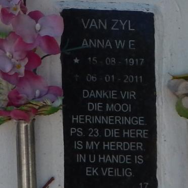ZYL Anna W.E., van 1917-2011
