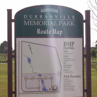 Western Cape, CAPE TOWN, Durbanville, Klipheuwel Road, Durbanville Memorial Park